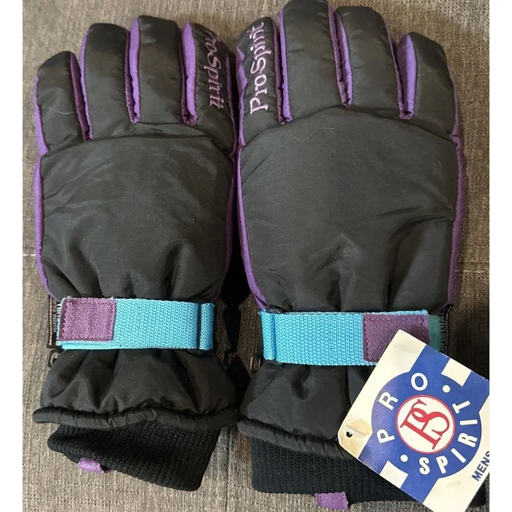 NWT‎ VTG 80S Rare ProSpirit Thinsulate Thermal Insulate Ski Gloves SZ MENS XL